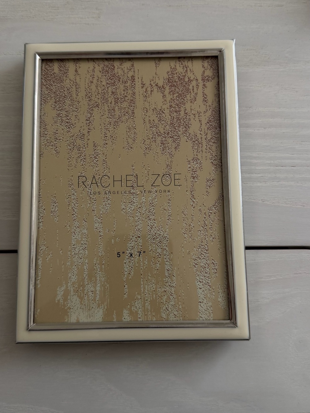 Rachel Zoe Silver Metal Photo Frame with Polished Edge